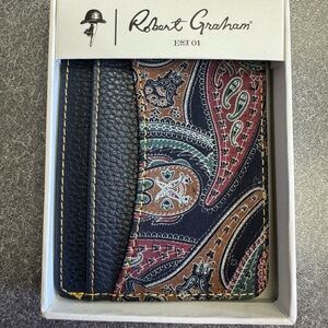 ROBERT GRAHAM Leather Classic Card Case / Wallet - Brand New